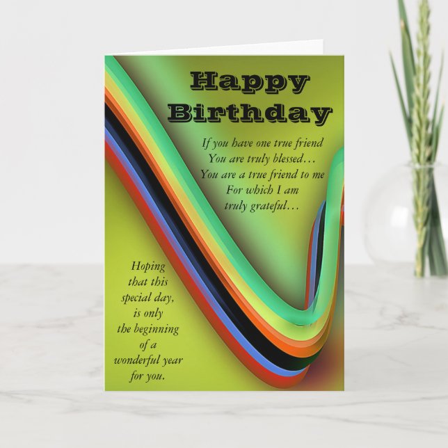 Happy Birthday Card (Front)