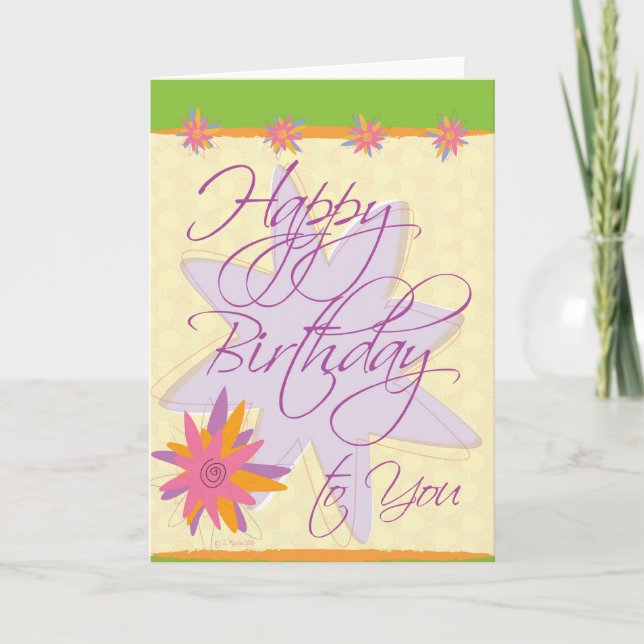 Happy Birthday Card (Front)