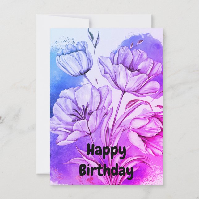 Happy Birthday Card  (Front)