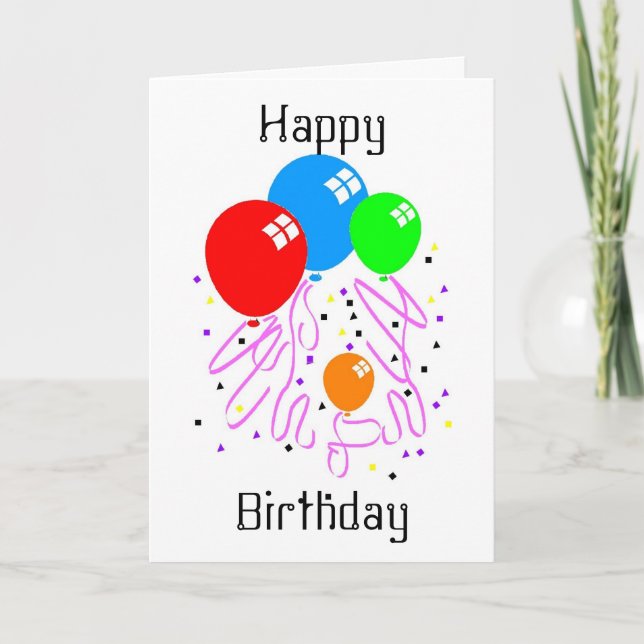 Happy birthday card (Front)