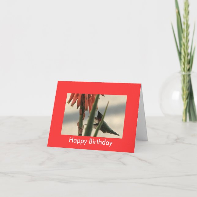 "Happy Birthday" Card (Front)