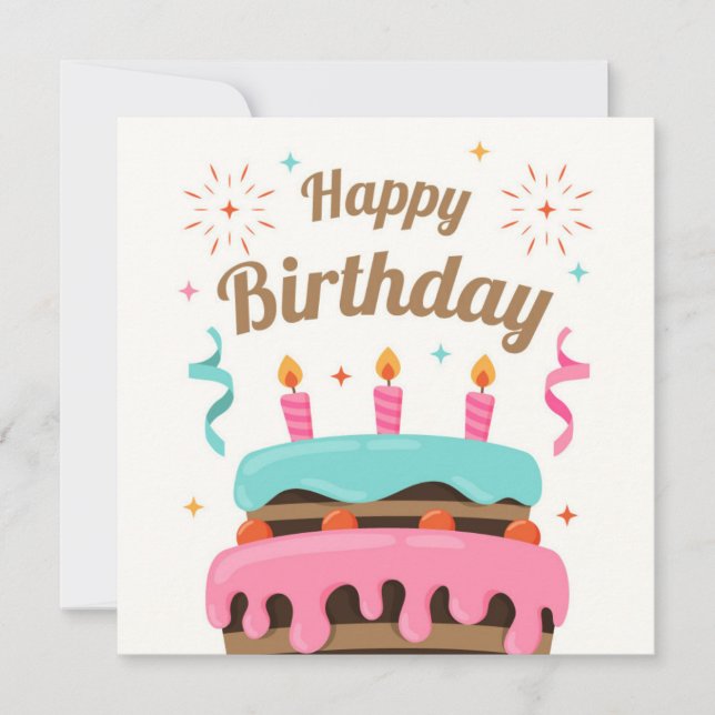 Happy Birthday Card (Front)