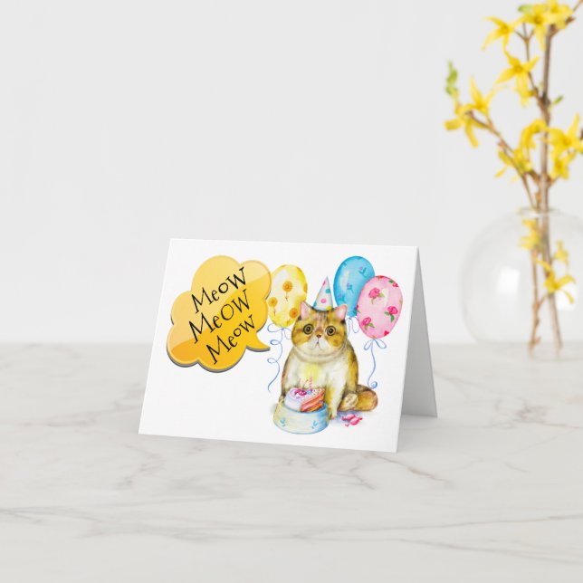 Happy Birthday Card (Yellow Flower)