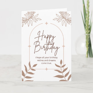 Happy Birthday  Card