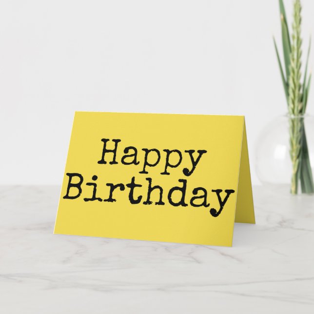 Happy Birthday Card (Front)