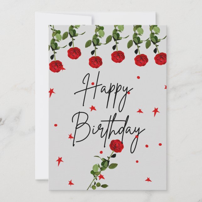 Happy Birthday Card (Front)