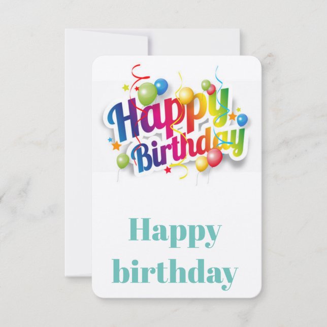 Happy birthday card (Front)