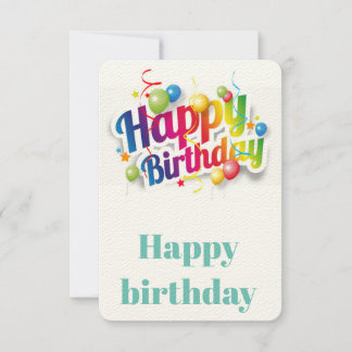 Happy birthday card