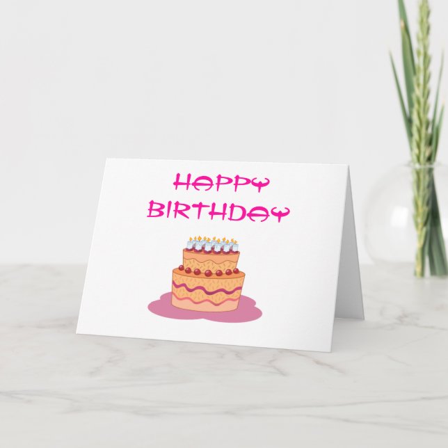 Happy Birthday Card (Front)
