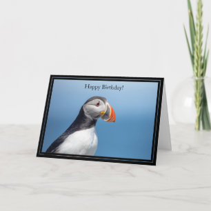 Happy Birthday Card Atlantic Puffin