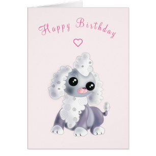 Happy Birthday Card Baby Puppy - Your Text
