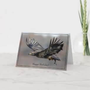 Happy Birthday Card Bald Eagle