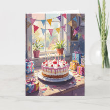 Happy Birthday Card - Birthday cake Card