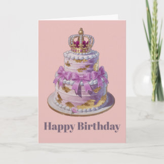 Happy Birthday Card - Birthday cake Card