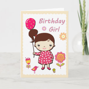 Happy Birthday Card: Birthday Girl Card