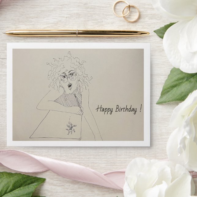 Happy Birthday Card Envelope (Wedding)