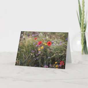 Happy Birthday card flowers
