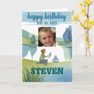 HAPPY BIRTHDAY card for a young boy colour me