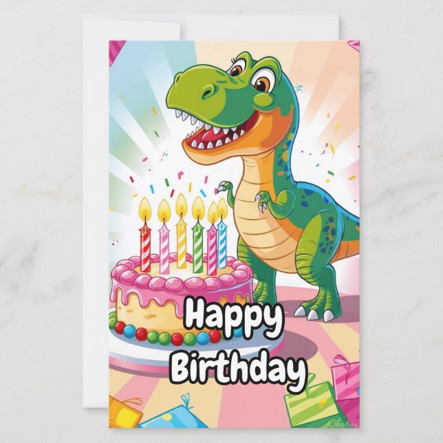  Happy Birthday card for Kids (Front)