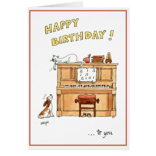 Happy birthday card for music lovers | Zazzle