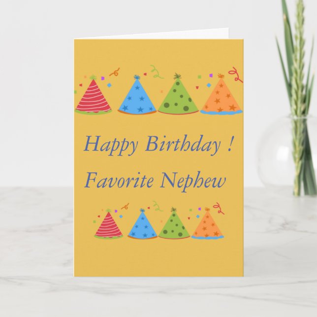 Happy Birthday Card for nephew (Front)