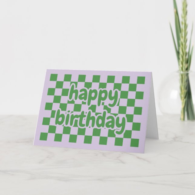 Happy birthday card geometric (Front)