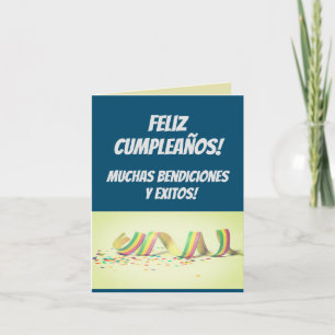 Happy Birthday  Card in Spanish: Feliz cumpleaños!