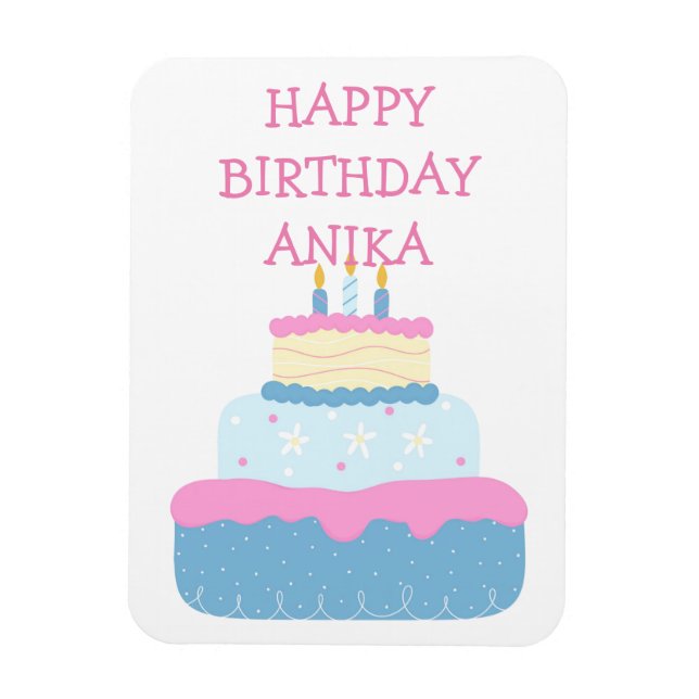 HAPPY BIRTHDAY CARD,INSTANT DOWNLOAD MAGNET (Vertical)