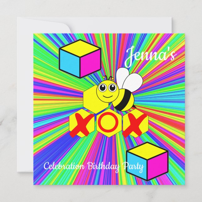 Happy Birthday Card Invitation (Front)