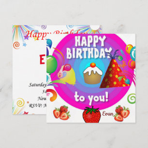 Happy Birthday Card Invitation s