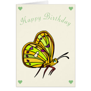 Happy Birthday Card Little Butterfly