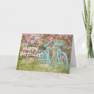 Happy Birthday Card Old Bicycle