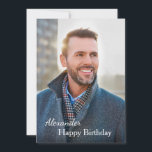 Happy Birthday Card Photo Personalise<br><div class="desc">Happy Birthday Card Photo Personalise Card is a card that you can recreate for yourself. Leave or Replace the Photograph with yours on the cover. Personalise the words on the cover and inside with yours. Enjoy.</div>