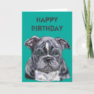 Happy Birthday Card Pit bull - Pets Love