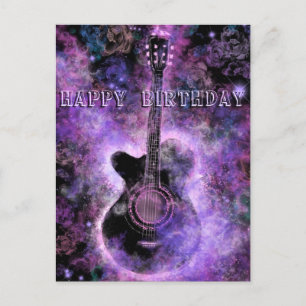 Happy Birthday Card Romantic Guitar Music