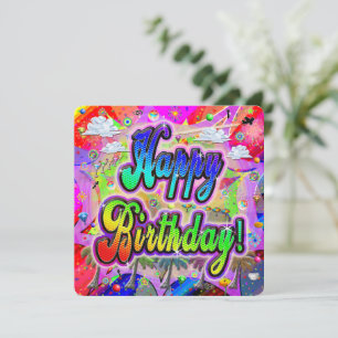 Happy Birthday Card Square Vista Express