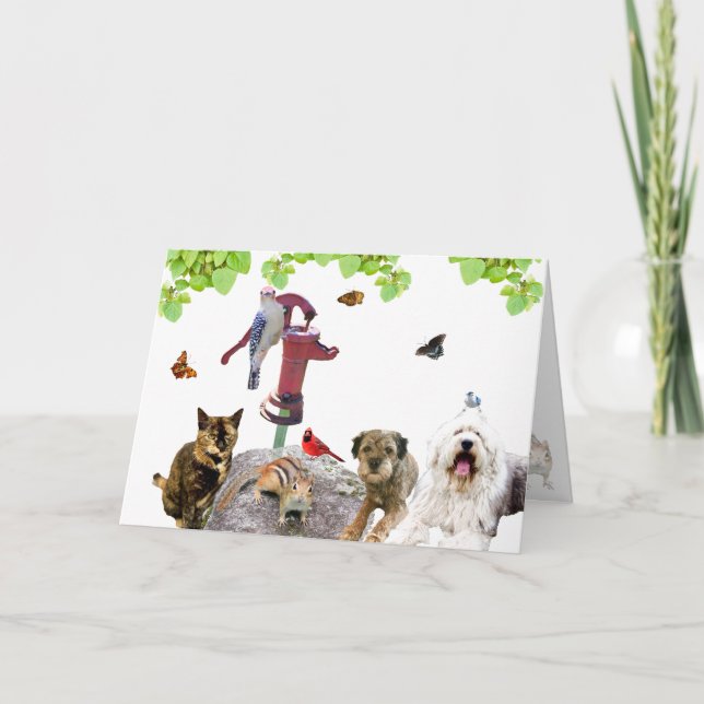 Happy Birthday Card: the whole gang. Holiday Card (Front)