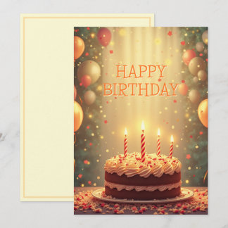 Happy Birthday Card with cake v0.2