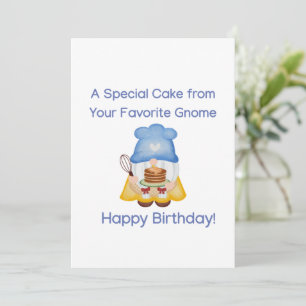 Happy Birthday Card with Gnome