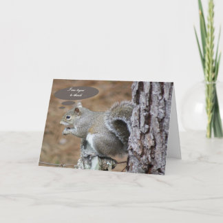 Happy Birthday Card with Squirrel