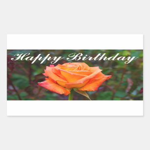 Happy Birthday Caribbean Rose #2 Stickers