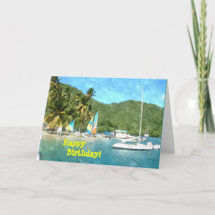 Happy Birthday Caribbean Style Card