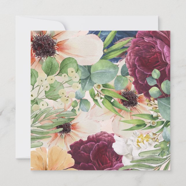 Happy Birthday Cart  Invitation (Back)