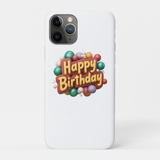 happy birthday Case-Mate iPhone case (Back)