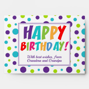 Happy Birthday Cash Money Voucher Gift Envelope