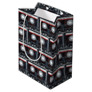 Happy Birthday Cassette Tape Medium Gift Bag