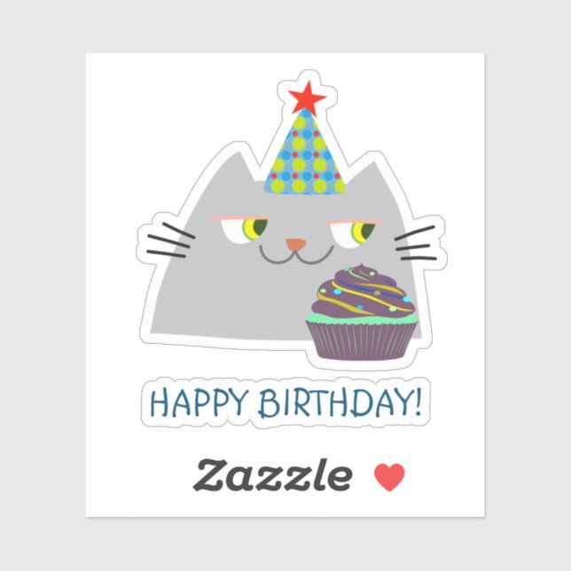 Happy Birthday Cat (Sheet)