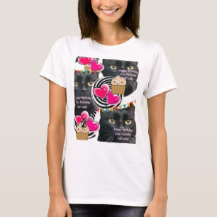 Happy Birthday Cat Lady T-Shirt