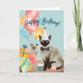 Happy Birthday Cat Lover | Funny Editable Text Card