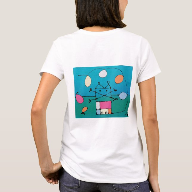 Happy Birthday Cat - T-Shirt (Back)